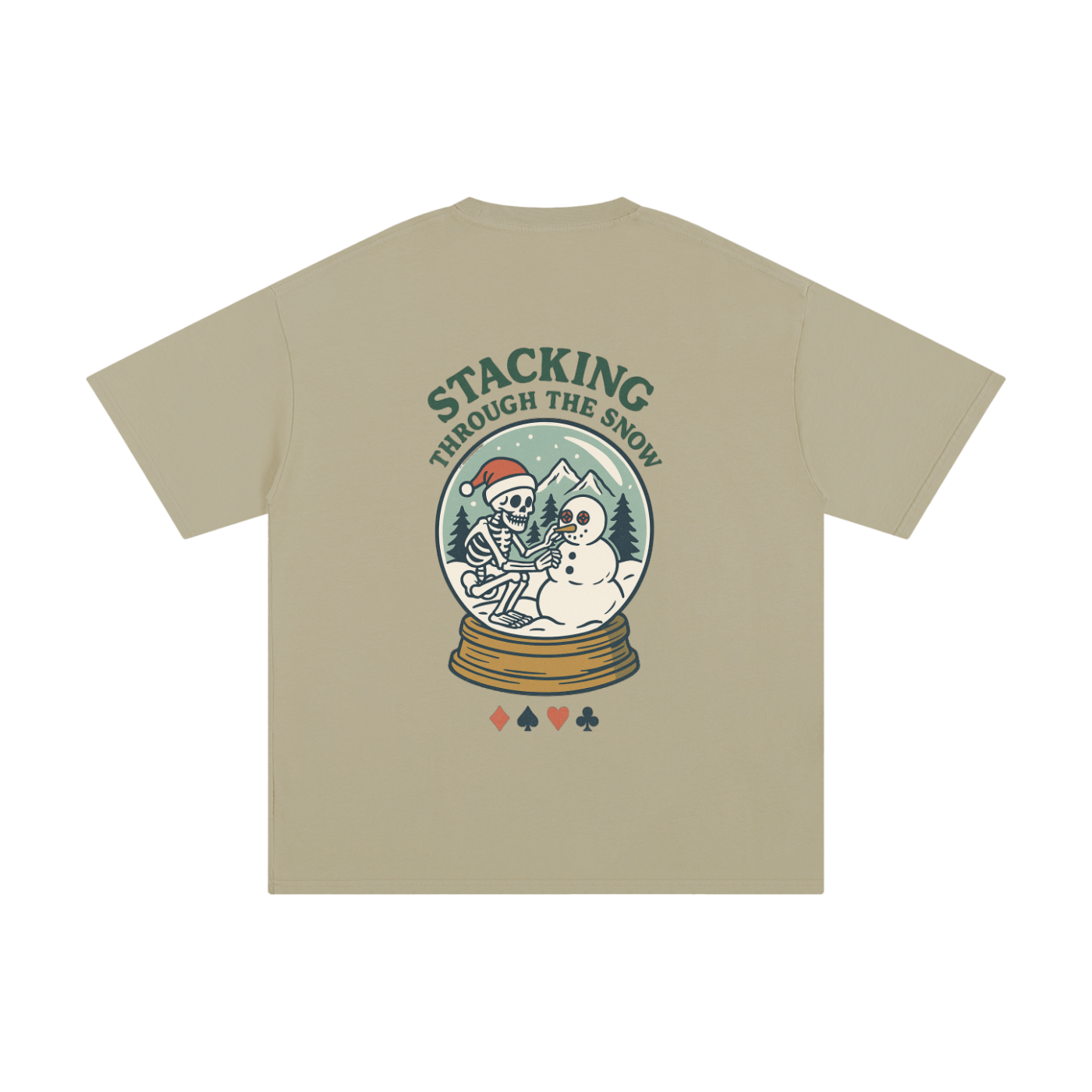 Stacking Through The Snow Tee